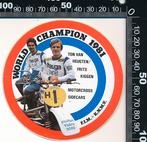 Sticker: Ton van Heugten Frits Kiggen - World Champion 1981, Verzenden, Zo goed als nieuw, Auto of Motor