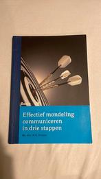 Effectief mondeling communiceren in drie stappen, Ophalen of Verzenden, Alpha, Zo goed als nieuw, HBO