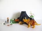 playmobil vulkaan met Triceratops 4170 met doos, Kinderen en Baby's, Speelgoed | Playmobil, Ophalen of Verzenden, Zo goed als nieuw