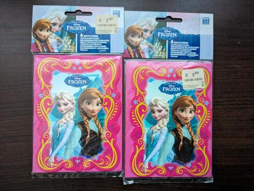 2 Pakjes uitnodigings kaarten verjaardag.Disney Frozen.Nieuw, Hobby en Vrije tijd, Feestartikelen, Nieuw, Verjaardag, Ophalen of Verzenden