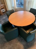 Eetkamertafel met stoelen Leolux, Ophalen, Zo goed als nieuw, 4 tot 6 stoelen