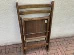Houten klapstoel, Huis en Inrichting, Stoelen, Ophalen, Gebruikt, Bruin, Vijf, Zes of meer stoelen