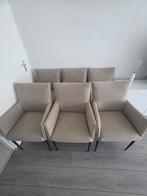 Leenbakker Eetkamerstoel Teun in beige, Huis en Inrichting, Stoelen, Ophalen, Overige kleuren, Zo goed als nieuw, Stof