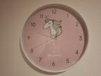 Leuke Eenhoorn Wandklok, Huis en Inrichting, Woonaccessoires | Klokken, Ophalen of Verzenden, Zo goed als nieuw, Analoog, Wandklok