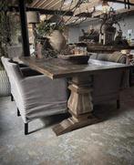 Prachtige kloostertafel 90x180, Tuin en Terras, Tuintafels, Ophalen, Zo goed als nieuw, Rechthoekig, Hout