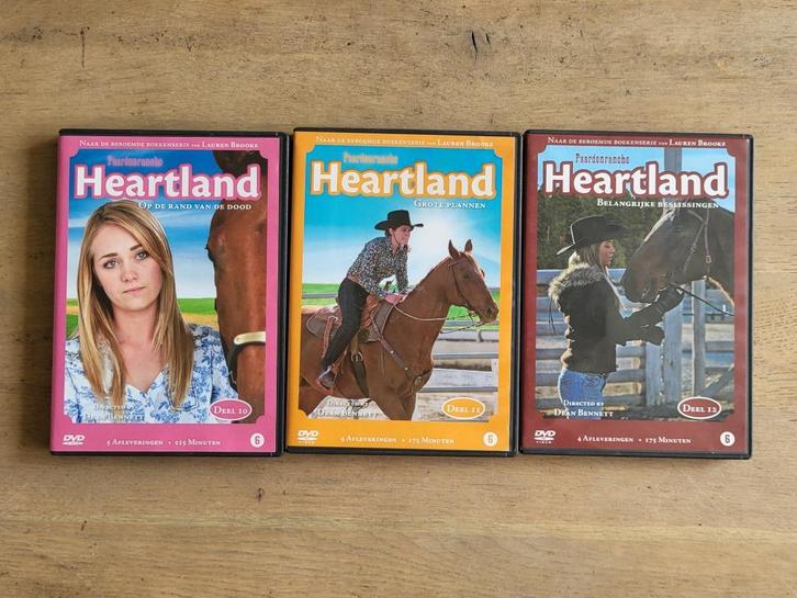 DVDs Paardenranch Heartland deel 10, 11, 12, Cd's en Dvd's, Dvd's | Tv en Series, Gebruikt, Ophalen of Verzenden