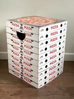 Vintage Krukje Pizza Margherita Nachtkastje Stoel Karton, Huis en Inrichting, Krukjes, Ophalen, Zo goed als nieuw, Overige materialen