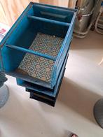 Metalen opbergbakken opbergkisten, Huis en Inrichting, Woonaccessoires | Kisten, Ophalen, Gebruikt, Minder dan 50 cm, Minder dan 50 cm