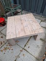 Steigerhouten tafel 80x80 cm - ongeveer 40 cm hoog, Tuin en Terras, Tuintafels, Ophalen, Gebruikt, Rechthoekig, Hout