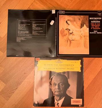 3 lp’s pianosonates - Beethoven beschikbaar voor biedingen