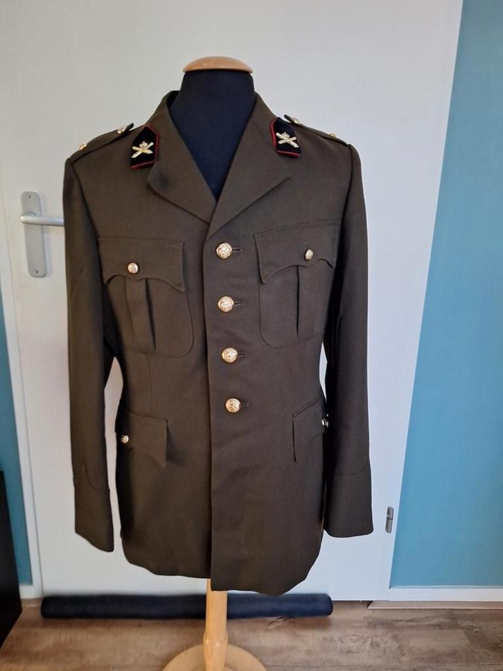 Nederlands Militair Uniform Jas Atillerie- Vintage, Antiek en Kunst, Antiek | Kleding en Accessoires, Heren, Ophalen of Verzenden