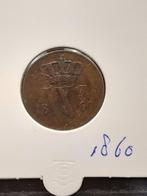 1 cent 1860 Koning Willem III, Postzegels en Munten, Munten | Nederland, Ophalen of Verzenden, Koning Willem III, 1 cent, Losse munt