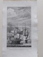 Kopergravure: Gevecht van Kapitein Statink, Antiek en Kunst, Kunst | Etsen en Gravures, Ophalen of Verzenden