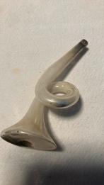 Vintage kerstbal, trompetje zilver, Ophalen of Verzenden, Zo goed als nieuw