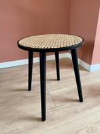 WOOOD Bijzettafeltje - krukje - rotan, Ophalen, Minder dan 55 cm, Rond, Zo goed als nieuw