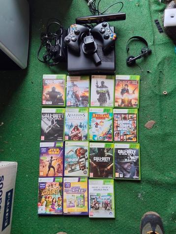 XBOX 360 MET 15 SPELLEN EN KINECT  beschikbaar voor biedingen