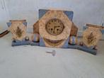 Antieke Marmeren Pendule Set, Ophalen