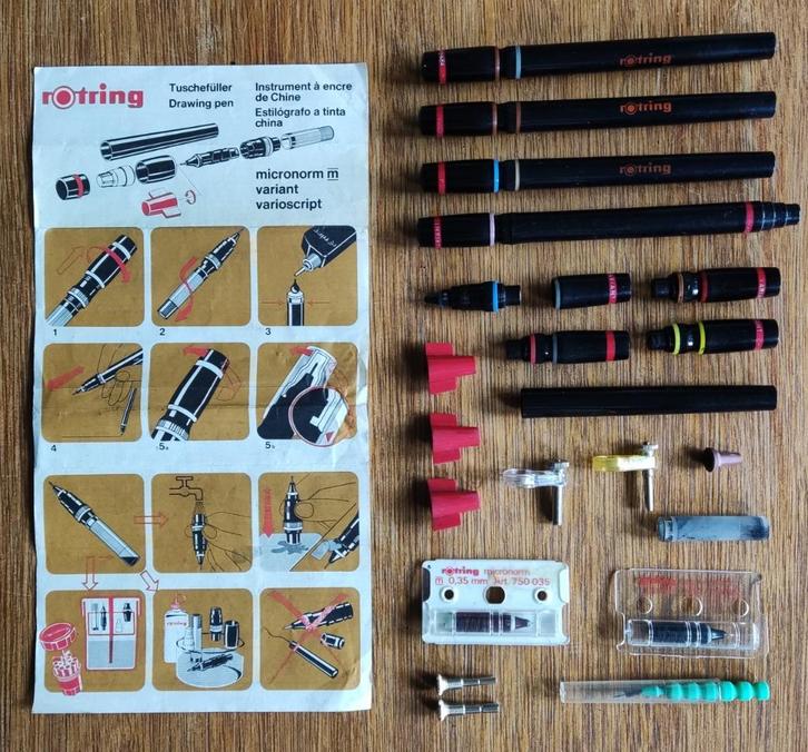 Rotring  Drawing pen materiaal, Hobby en Vrije tijd, Tekenen, Gebruikt, Overige typen, Ophalen of Verzenden
