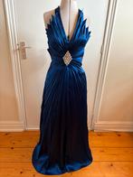 Nieuwe lange feestjurk, Kleding | Dames, Jurken, Ophalen of Verzenden, Zo goed als nieuw, Blauw, Onder de knie