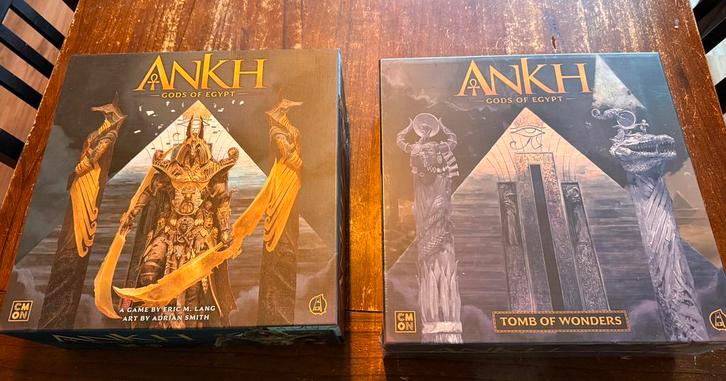 Ankh - Gods of Egypt - Board Game - plus Expansion - Niew, Hobby en Vrije tijd, Gezelschapsspellen | Bordspellen, Nieuw, Verzenden