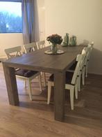 Tafel steigerhout blokpoten 200x100cm, Ophalen, Gebruikt, 100 tot 150 cm, 200 cm of meer
