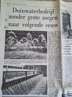 Duinwaterbedrijf Den Haag bestaat 100 jaar (krant 1974), Ophalen of Verzenden, 1960 tot 1980, Knipsel(s)