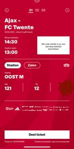 Ajax - FC twente vak 121 (1x), Eén persoon, April