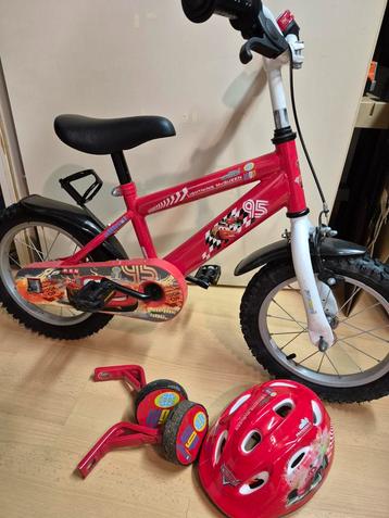 Disney Cars Kinderfiets 14 inch incl Cars Helm beschikbaar voor biedingen