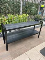 Industrieel Mangohout kast/160x40x80cm, Huis en Inrichting, Tafels | Sidetables, Ophalen, Mangohout, Nieuw, Metaal