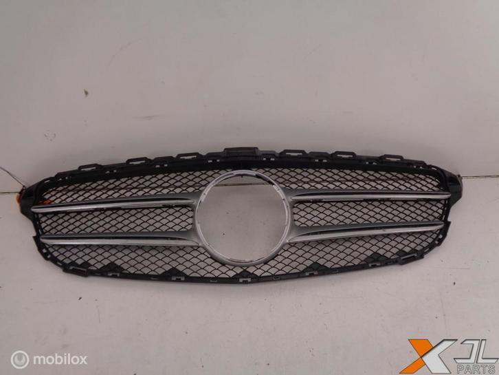 C-KLASSE W205 AMG GRILLE GRIJS A2058800183, Auto-onderdelen, Carrosserie en Plaatwerk, Mercedes-Benz, Gebruikt, Ophalen of Verzenden