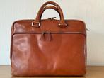 Leonhard Heyden laptoptas / aktetas | cognac leder, Ophalen of Verzenden, 15 inch, Zo goed als nieuw, Aktetas
