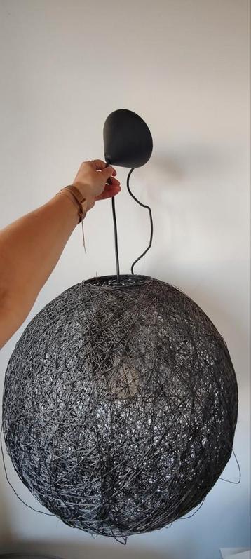 Hanglamp gevlochten, grijs €20 beschikbaar voor biedingen