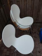 Vlinderstoelen hout, Huis en Inrichting, Stoelen, Ophalen, Gebruikt, Wit, Hout