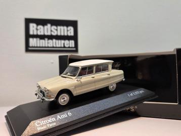 Citroën Ami 6 - Wit/Beige - 1:43 Minichamps beschikbaar voor biedingen