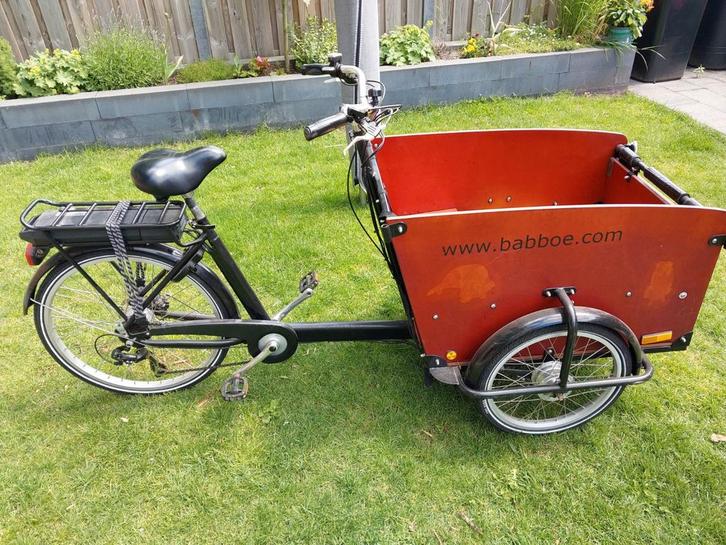 Babboe Big-E Bakfiets, Fietsen en Brommers, Fietsen | Bakfietsen, Gebruikt, 4 kinderen of meer, Ophalen