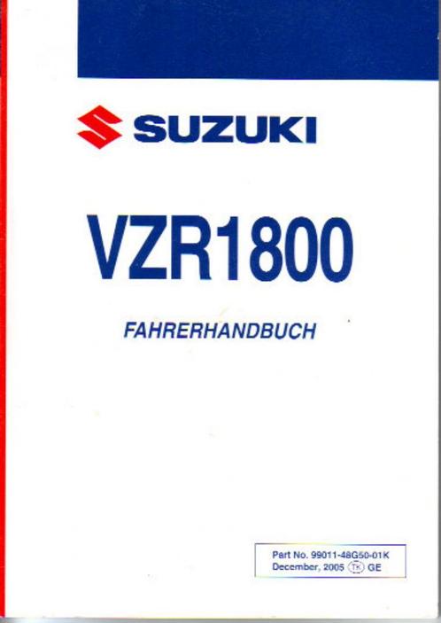 Suzuki VZR1800 Fahrerhandbuch (5624z), Motoren, Handleidingen en Instructieboekjes, Suzuki, Verzenden