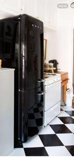 Smeg koelvriescombinatie zwart ruilen, Ophalen, Gebruikt, 200 liter of meer, 60 cm of meer