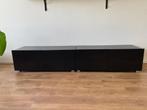 Stijlvol TV-meubel – Calgary Mat Zwart (200 cm), Ophalen, Kunststof, Gebruikt, 200 cm of meer