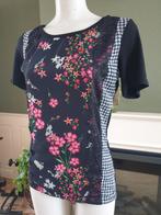 Tramontana schitterende bloemen top shirt S 36 Gratis verz., Verzenden, Tramontana, Zwart, Zo goed als nieuw