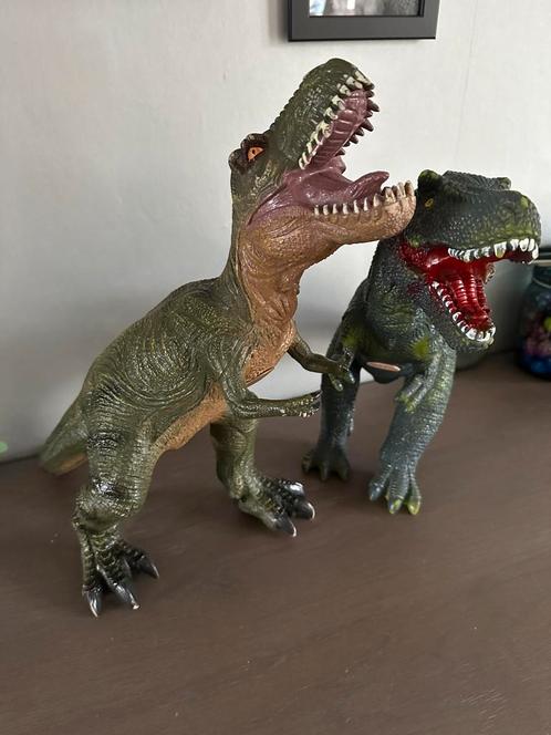 2 grote dino’s, Kinderen en Baby's, Speelgoed | Actiefiguren, Gebruikt, Verzenden