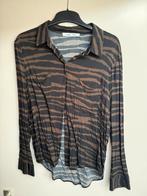 Samsoe samsoe blouse zwart bruin zebra maat L, Kleding | Dames, Blouses en Tunieken, Ophalen of Verzenden, Zo goed als nieuw, Zwart