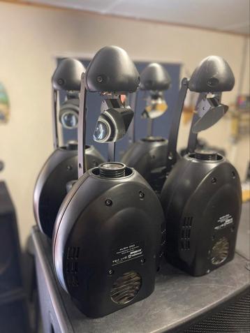 Complete set 250watt DMX scanners 4 stuks HQ Power Alien 250 beschikbaar voor biedingen