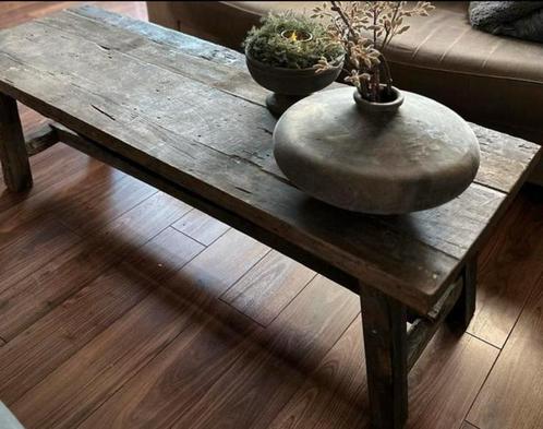 Oud houten salontafel old farm Aura Peeperkorn, Huis en Inrichting, Tafels | Salontafels, Ophalen of Verzenden