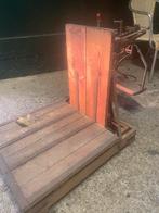 Oude bascule weegschaal, Ophalen