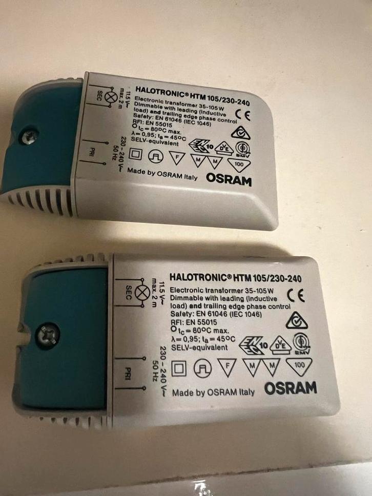 Osram Transformator 220V-12V GU4 Prikspots, Doe-het-zelf en Verbouw, Elektra en Kabels, Gebruikt, Overige typen, Ophalen of Verzenden