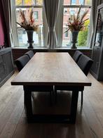 Eettafel 180x90 en 4 stoelen te koop!, Huis en Inrichting, Tafels | Eettafels, Ophalen, 50 tot 100 cm, Zo goed als nieuw, 150 tot 200 cm