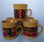 Mary Quant (Staffordshire Potteries) - 5 retro bekers, Keramiek, Ophalen of Verzenden, Zo goed als nieuw, Overige stijlen