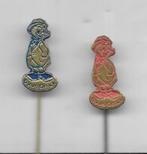 2 OMA DUCK STRIP SPELDJES, Verzamelen, Verzenden, Gebruikt, Merk, Speldje of Pin