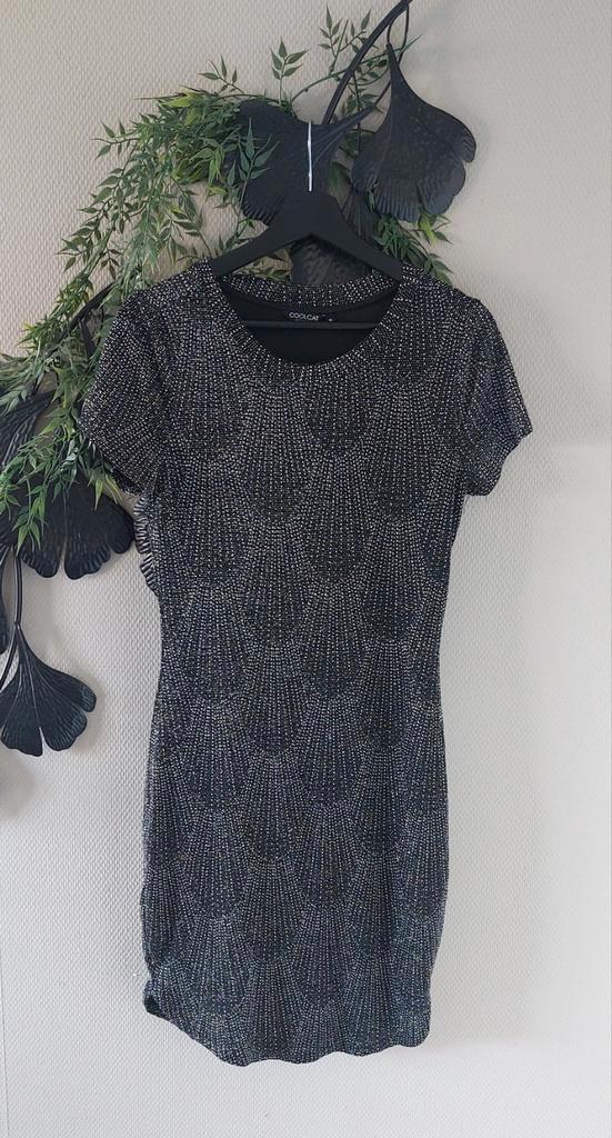 JURK zwart zilver glitter M🙂, Kleding | Dames, Jurken, Nieuw, Maat 38/40 (M), Zwart, Boven de knie, Ophalen of Verzenden