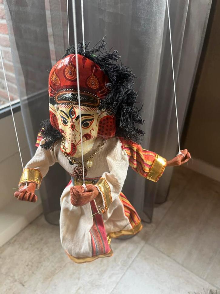 Nepalese Putali Marionet - Handgemaakt, Antiek en Kunst, Kunst | Niet-Westerse kunst, Ophalen